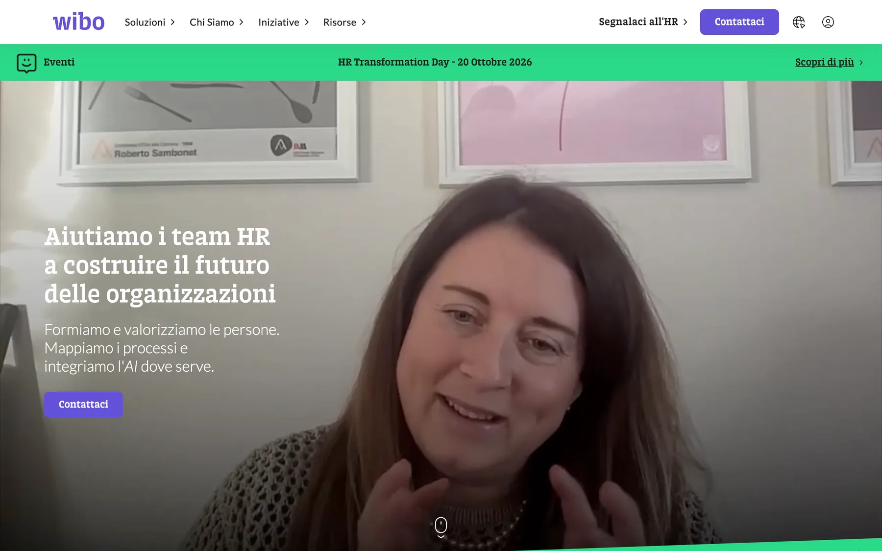 Wibo homepage for HR teams